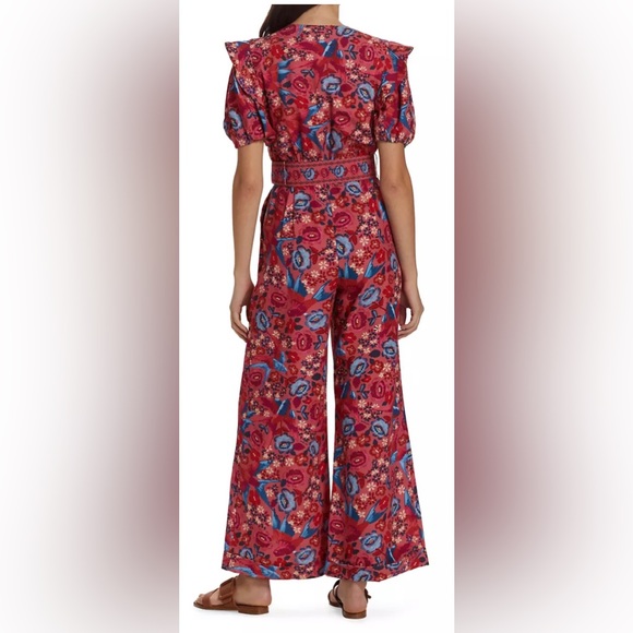 NWT Farm Rio floral jumpsuit Size M - Picture 3 of 5